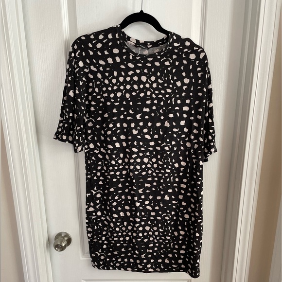 Marimekko Black Patterned Knit Dress Size S - Picture 1 of 4